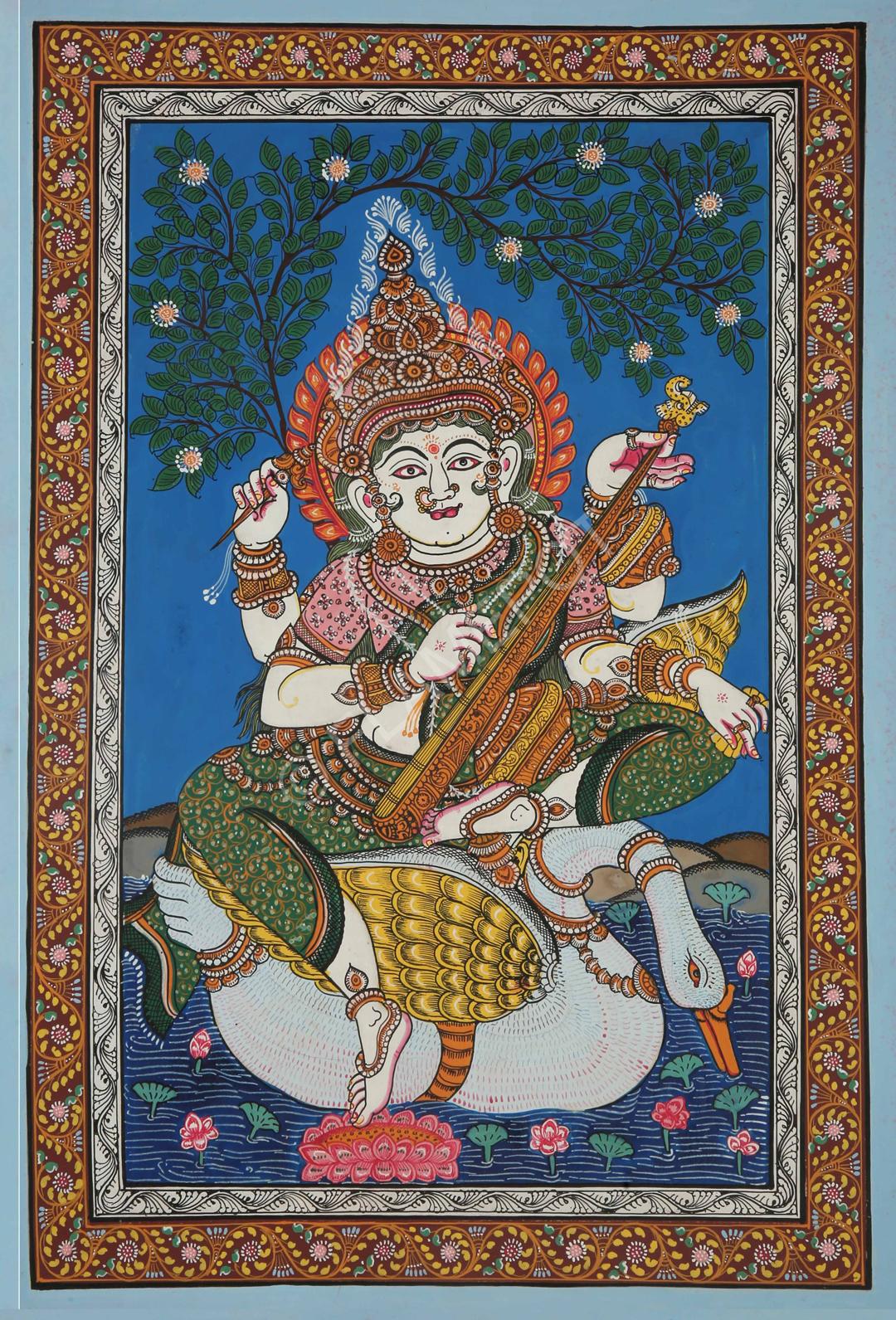 saraswati pattachitra